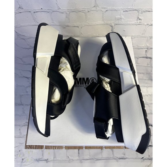 MM6 Maison Margiela Platform Touch Strap Sandals - Picture 8 of 12